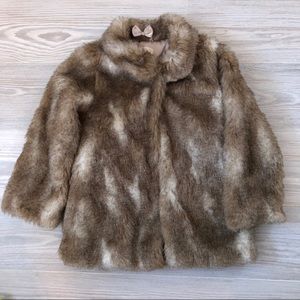 H&M Kids Faux Fur Coat - Great for Holiday Party!